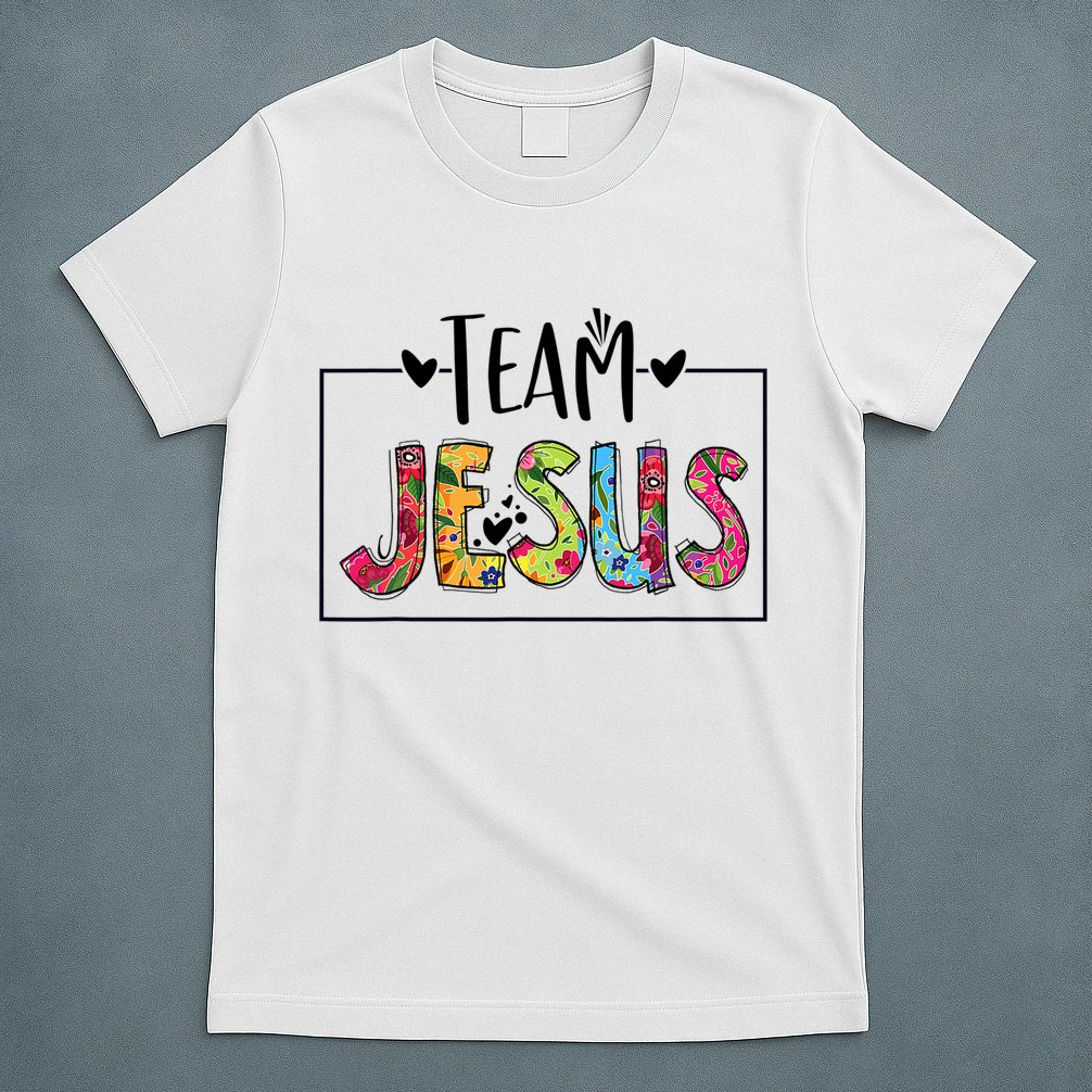Tie Dye Team Jesus Cool Mom And Christian Thanksgiving T-Shirt