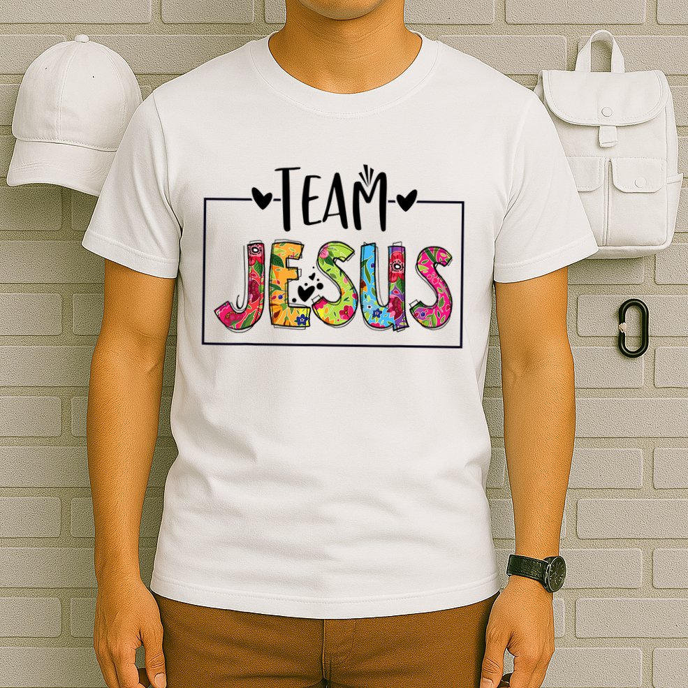 Tie Dye Team Jesus Cool Mom And Christian Thanksgiving T-Shirt