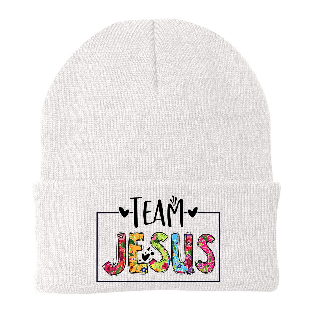 Tie Dye Team Jesus Cool Mom And Christian Thanksgiving Beanie