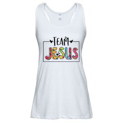 Tie Dye Team Jesus Cool Mom And Christian Thanksgiving Ladies Essential Flowy Tank