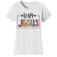 Tie Dye Team Jesus Cool Mom And Christian Thanksgiving Women's T-Shirt