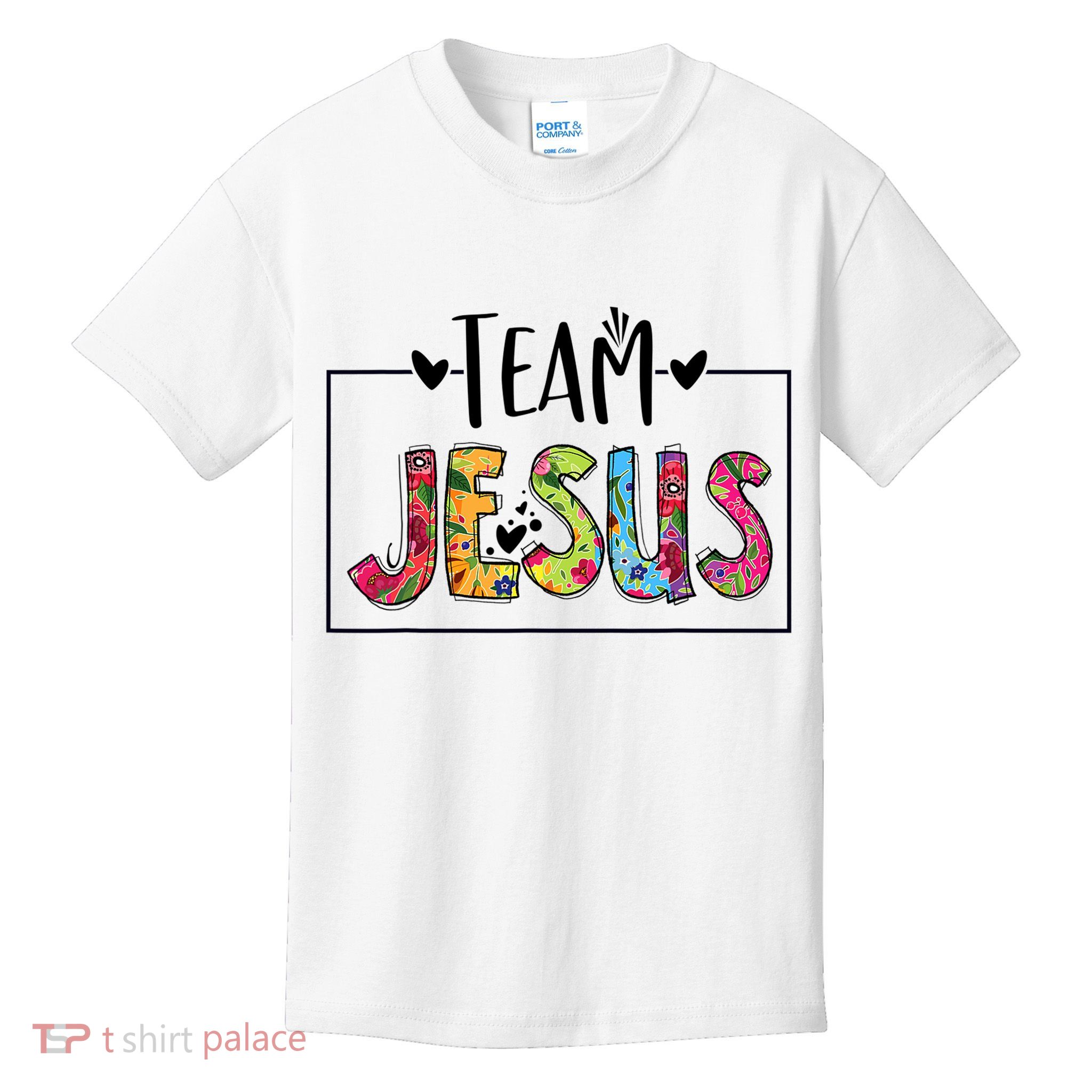 Tie Dye Team Jesus Cool Mom And Christian Thanksgiving Kids T-Shirt