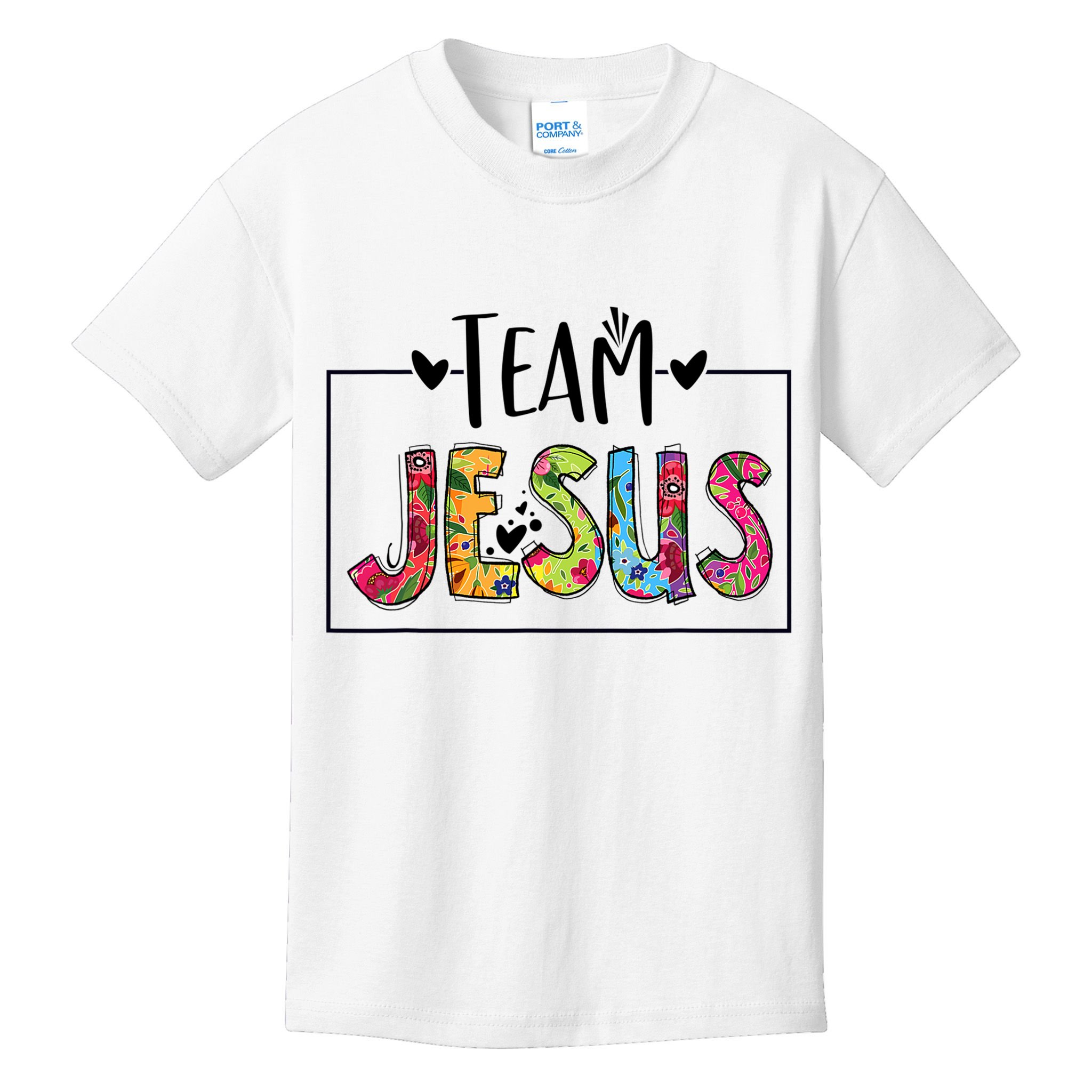 Tie Dye Team Jesus Cool Mom And Christian Thanksgiving Kids T-Shirt