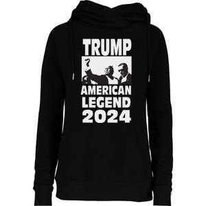 Teflon Don Trump 2024 Bulletproof Legend Design Womens Funnel Neck Pullover Hood