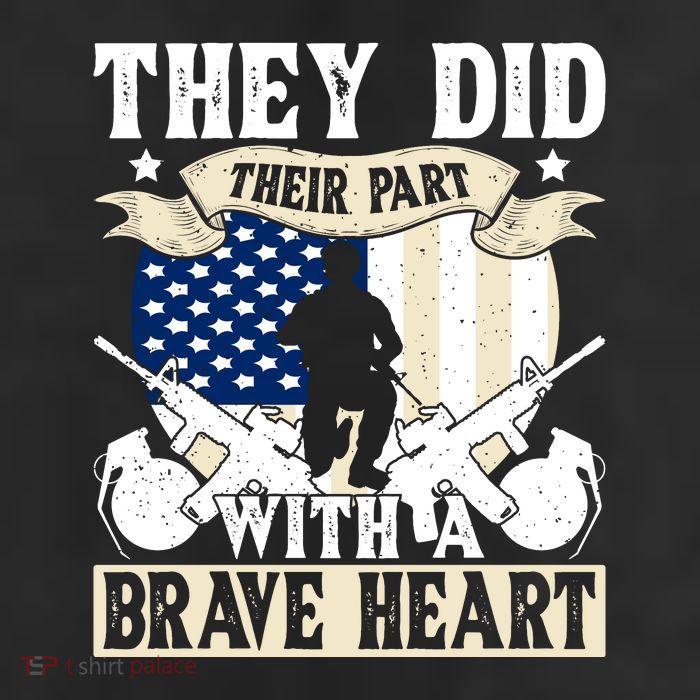 They Did Their Part, With A Brave Heart Gift Memorial Day Cool Comfort Performance Bucket Hat