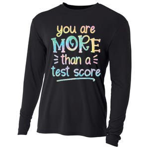 Test Day Teacher You Are More Than a Test Score Tie dye Cooling Performance Long Sleeve Crew