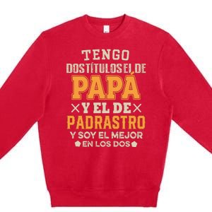 Tengo Dos TíTulos El De Papa Premium Crewneck Sweatshirt