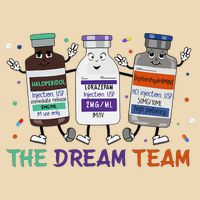 The Dream Team Retro Groovy B52 Nurse Medical Nursing Psych Bag