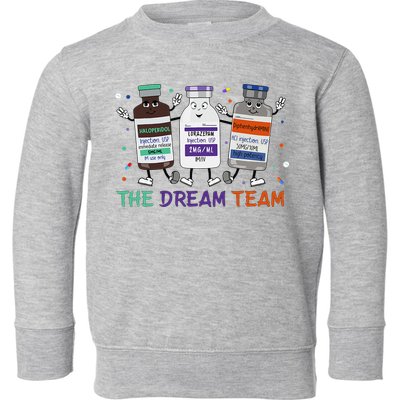The Dream Team Retro Groovy B52 Nurse Medical Nursing Psych Toddler Sweatshirt