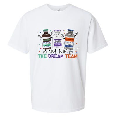 The Dream Team Retro Groovy B52 Nurse Medical Nursing Psych Sueded Cloud Jersey T-Shirt