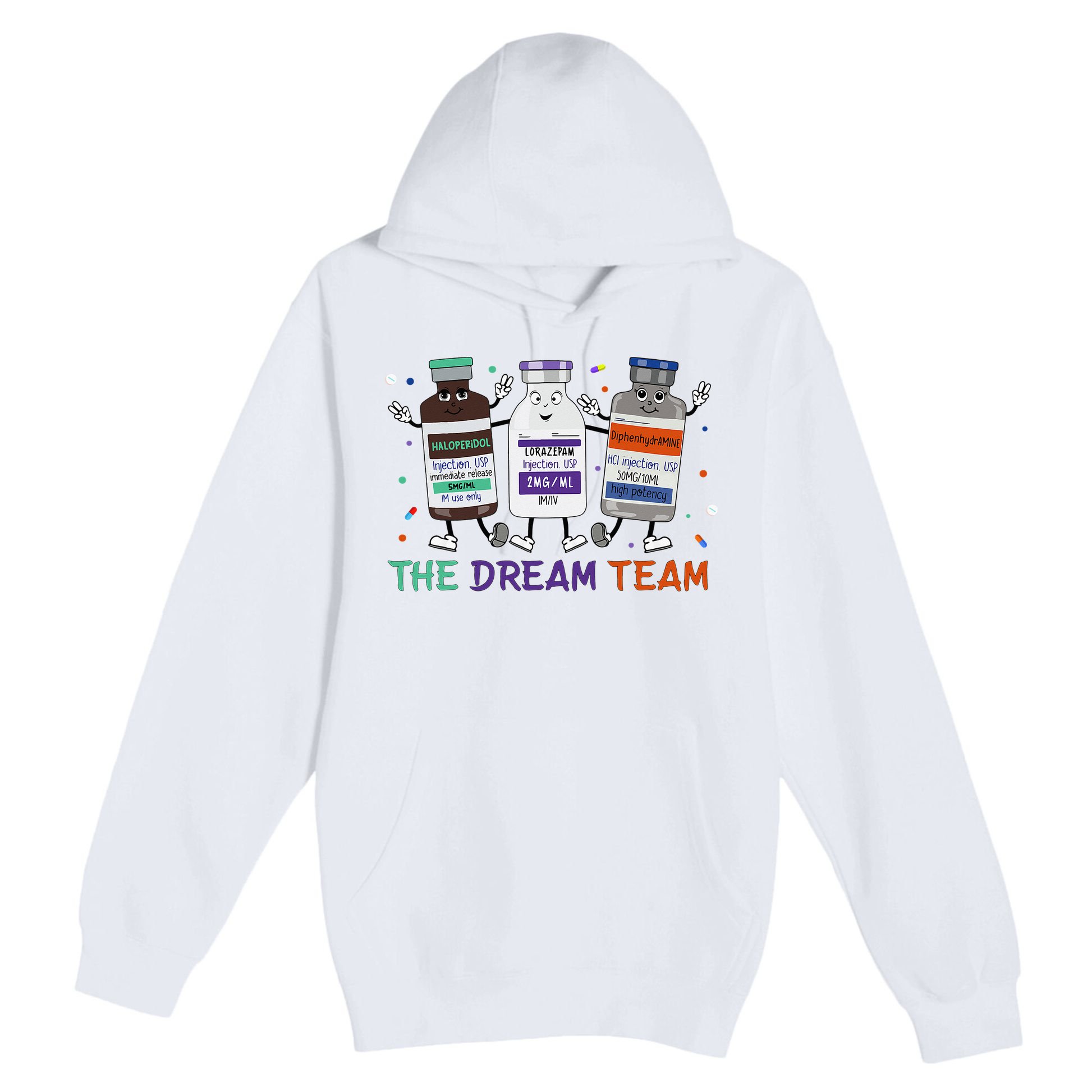 The Dream Team Retro Groovy B52 Nurse Medical Nursing Psych Premium Pullover Hoodie