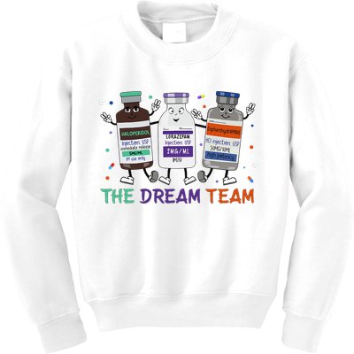 The Dream Team Retro Groovy B52 Nurse Medical Nursing Psych Kids Sweatshirt