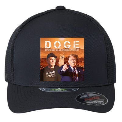 Trump Doge Flexfit Unipanel Trucker Cap