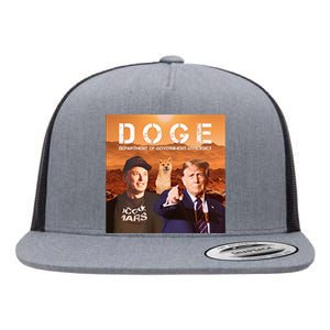 Trump Doge Flat Bill Trucker Hat