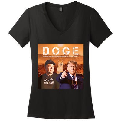 Trump Doge Women's V-Neck T-Shirt
