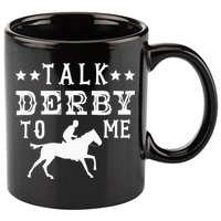 Talk Derby To Me Horse Racing Track Betting Gambling 11oz C Handle Ceramic Mug