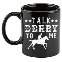 Talk Derby To Me Horse Racing Track Betting Gambling 11oz C Handle Ceramic Mug