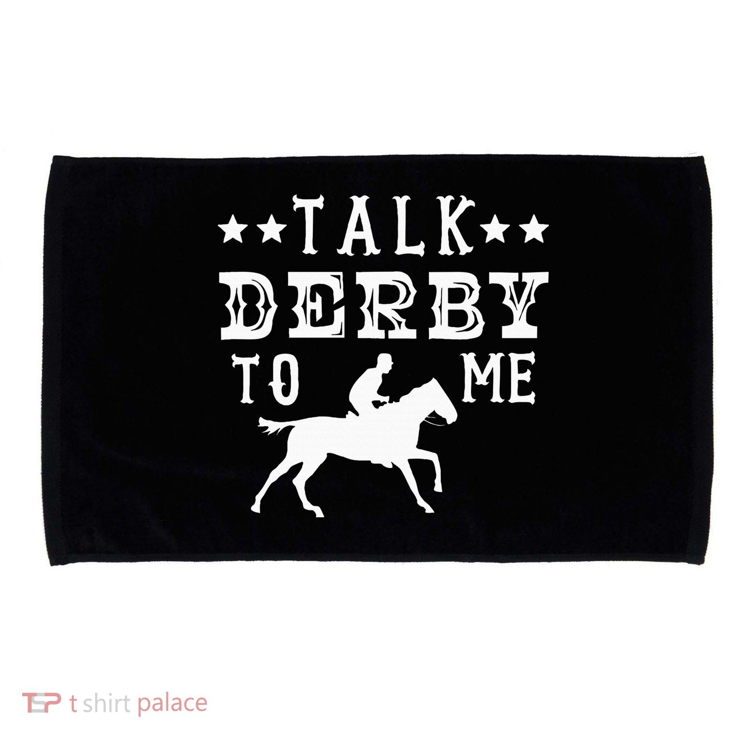 Talk Derby To Me Horse Racing Track Betting Gambling Microfiber Hand Towel