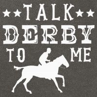 Talk Derby To Me Horse Racing Track Betting Gambling Cotton Canvas Backpack