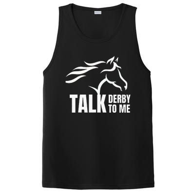 Talk Derby To Me Funny Horse Racing PosiCharge Competitor Tank