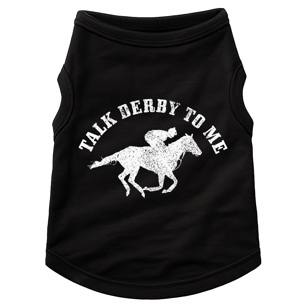 Talk Derby To Me Horse Racing Funny Gift Doggie Tank