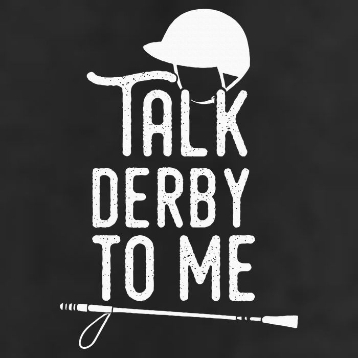 Talk Derby To Me I Horse Racing Humor 25L Jumbo Tote