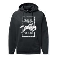 Talk Derby To Me Racing Day Performance Fleece Hoodie