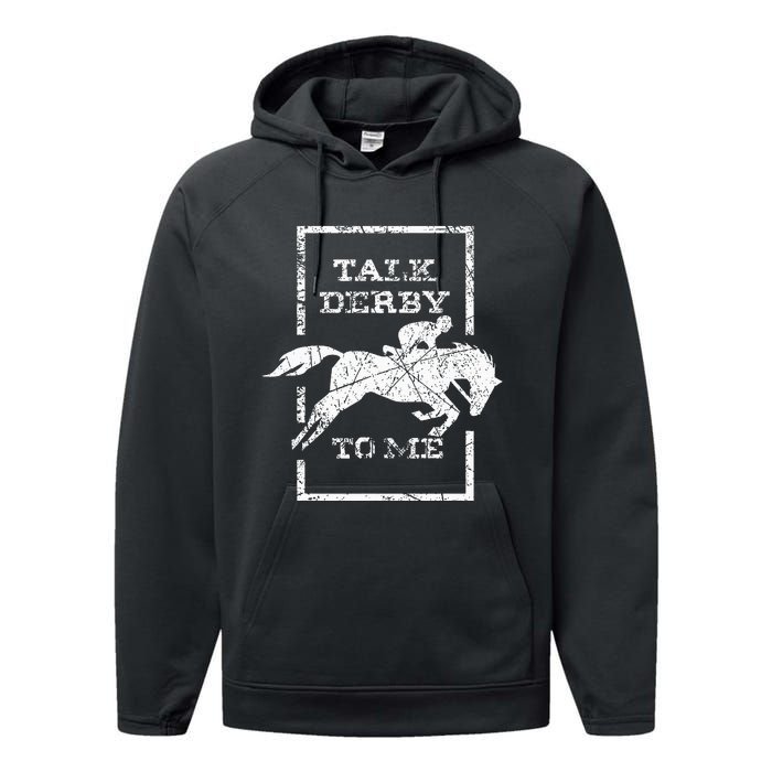 Talk Derby To Me Racing Day Performance Fleece Hoodie