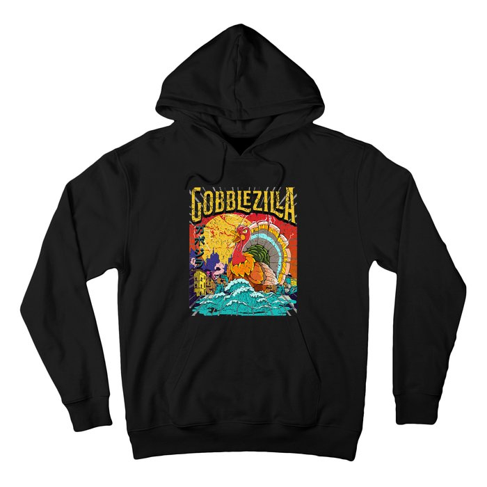 Turkey Day Thanksgiving Gobblezilla Hoodie