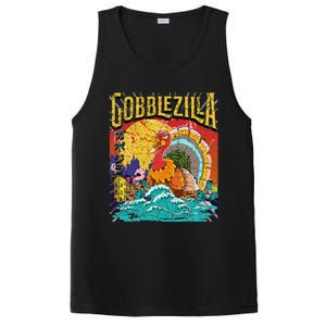 Turkey Day Thanksgiving Gobblezilla PosiCharge Competitor Tank