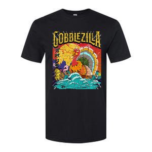 Turkey Day Thanksgiving Gobblezilla Softstyle CVC T-Shirt