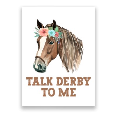 Talk Derby To Me Horse Racing Poster