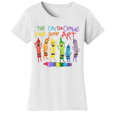 The Day The Crayons Made Some ART Teacher Art Women's T-Shirt