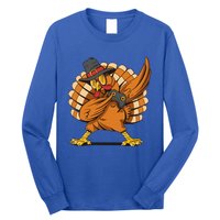 Thanksgiving Dabbing Turkey Playing Video Games Funny Gift Long Sleeve Shirt