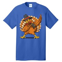 Thanksgiving Dabbing Turkey Playing Video Games Funny Gift Tall T-Shirt