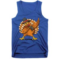 Thanksgiving Dabbing Turkey Playing Video Games Funny Gift Tank Top