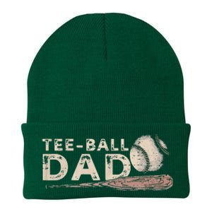 Tball Dad T-Ball Dad Tee Ball Daddy Sport Fathers Day Knit Cap Winter Beanie