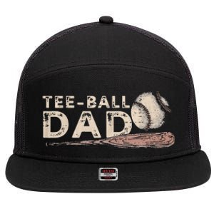 Tball Dad T-Ball Dad Tee Ball Daddy Sport Fathers Day 7 Panel Mesh Trucker Snapback Hat