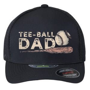 Tball Dad T-Ball Dad Tee Ball Daddy Sport Fathers Day Flexfit Unipanel Trucker Cap