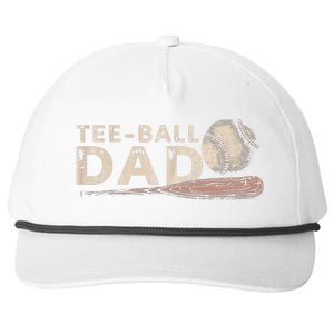 Tball Dad T-Ball Dad Tee Ball Daddy Sport Fathers Day Snapback Five-Panel Rope Hat