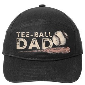 Tball Dad T-Ball Dad Tee Ball Daddy Sport Fathers Day 7-Panel Snapback Hat