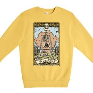 The Deadlifter Tarot Card I Fortune Teller I Deadlift Cool Gift Premium Crewneck Sweatshirt