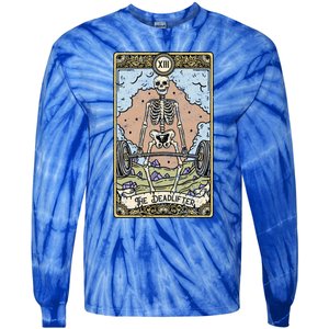 The Deadlifter Tarot Card I Fortune Teller I Deadlift Cool Gift Tie-Dye Long Sleeve Shirt