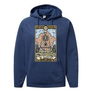 The Deadlifter Tarot Card I Fortune Teller I Deadlift Cool Gift Performance Fleece Hoodie