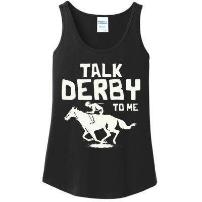 Talk Derby To Me Racing Day Ladies Essential Tank