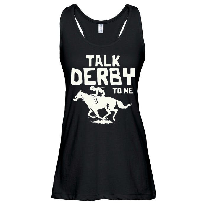 Talk Derby To Me Racing Day Ladies Essential Flowy Tank