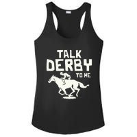 Talk Derby To Me Racing Day Ladies PosiCharge Competitor Racerback Tank