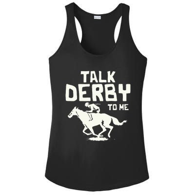 Talk Derby To Me Racing Day Ladies PosiCharge Competitor Racerback Tank