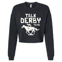 Talk Derby To Me Racing Day Cropped Pullover Crew