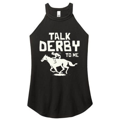 Talk Derby To Me Racing Day Women's Perfect Tri Rocker Tank